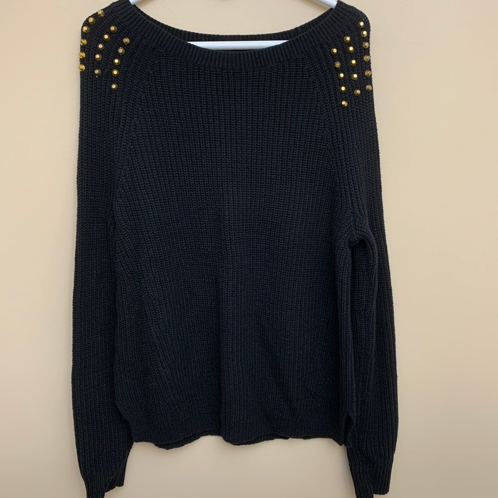 COPY - Express sweater with gold stud accents
